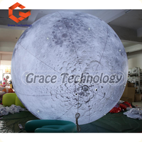Ballons gonflables Neuf Planètes pour décorations de fête sur le thème de la Lune / Ballon publicitaire en PVC Lune et Terre