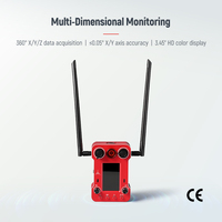 Sensor Kemiringan 3 Axis XYZ Akurasi Tinggi Akselerometer IP66 Dudukan Magnetik Layar 3,45 Inci