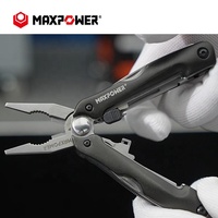 MAXPOWER couteau de poche portable ordinateur noir Camping outils de survie MINI pince multi-outils