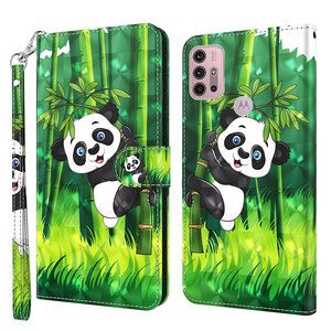 Funda de Cuero PU con Diseño 3D para <span class=keywords><strong>MOTO</strong></span> G50, Funda Tipo Cartera con Cordón para Motorola G50 - Product Image 4