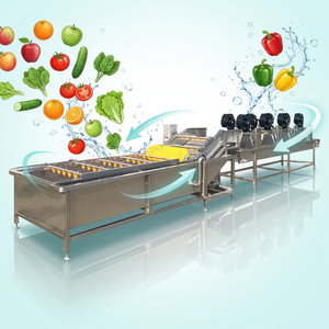 <span class=keywords><strong>Lavadora</strong></span> industrial <span class=keywords><strong>pequeña</strong></span> de chiles, máquina de limpieza de pimientos frescos, con motor PLC y sistema de elevación, <span class=keywords><strong>para</strong></span> lavado de grandes cantidades de vegetales silvestres - Product Image 1