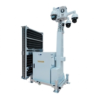 Torre de Vigilancia Solar YAHAM P4-eye con Conectividad 4G 5G, Controlador MPPT, Resistente al Agua IP66, Fácil Despliegue para Granjas y Ranchos