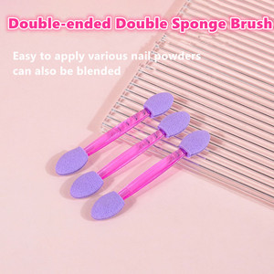 Wholesale 10pcs/set Disposable Dual Sided for Mirror Powder Brush <b>Sponge</b> Eyeshadow Brush Professional Manicure Tools - Product Image 3