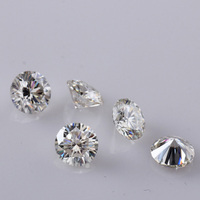Grande taille Moissanite couleur blanche DEF Moissanite diamant 1CT rond 6.5mm Moissanite en vrac avec certificat