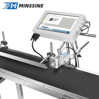 Grosir Minssine H100 12.7mm TIJ Batch resolusi tinggi kustom mesin Coding tanggal kedaluwarsa Printer Inkjet termal Online