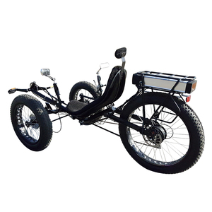 Outdoor Mountain 3 trois roues pliable gros pneu vélo couché Cool Green Power électrique Velo Trike - Product Image 4