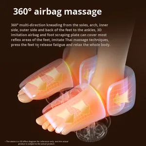 エンロング電動フットマッサージャーHR-ZL01全自動揉みほぐし音楽機能付き足脚経絡ブロック解除療法マシン - Product Image 3