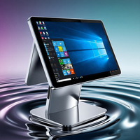 15.6 + 11.6 pouces double écran tactile Pos caisse enregistreuse tout-en-un Windows POS système caisse enregistreuse pour restaurants et vente au détail