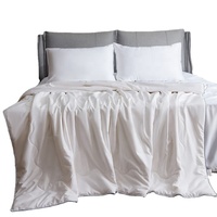 Couette d'hiver matelassée en soie 100% naturelle, design simple pour usage domestique, vente en gros