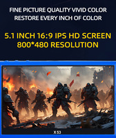 X53 5,1 pouces 800*480 Prise en charge de la livraison directe Console de jeu portable à grand écran Console de jeu rétro double avec 8 Go VS X12 PLUS X7 PLUS
