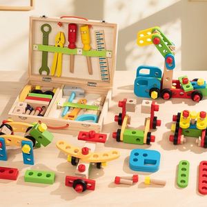 <b>Wooden</b> Construction Building Toy Play <b>Tools</b> Set With <b>Tool</b> <b>Box</b> Great Educational Stem Toys for Kids - Product Image 3
