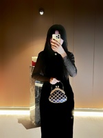 Sac à bandoulière mini en strass brillants pour femme, sac seau en cristal avec chaîne perlée ajourée pour soirée