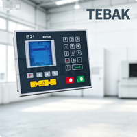 Controlador de máquina dobladora de chapa TEBAK E21 E21S, sistema de control NC compatible con programación individual para accesorios de prensa plegadora