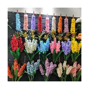 Lusiaflower yüksek kalite fabrika fiyat 1m yapay sümbül, hyacinthus orientalis, düğün ev dekorasyon flores