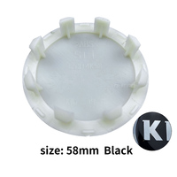 Tapacubos de centro de rueda de coche de 58mm, insignia de reacondicionamiento de llanta automática, emblema creativo, pegatina de cubierta de logotipo para KIA K3 K5 Sorento Sportage Rio