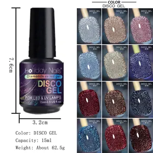 Private Label Nail Multi Functional Gel Polish 15 Options Strong Matte Diamond Top Coat Base Coat