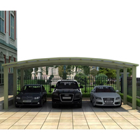 Abri voiture extérieur étanche à toit arqué Garages au design moderne