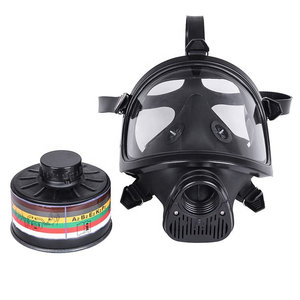 CE Approved Silicone Full <b>Face</b> Respirator Mask Activated Carbon Filter Reusable 3-Layer Washable for Organic Vapors Gases - Product Image 2