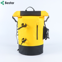 Bolsas de Playa Plegables Impermeables de PVC, Bolsas Secas Enrollables de Gran Capacidad (20-36L), Mochila Unisex con Cojín de Aire