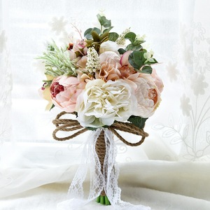 Suministros de Decoración para Bodas al por Mayor, Ramo de Novia y Damas de Honor con Flores Artificiales de Seda - Product Image 2