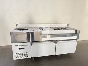 Most Popular Bar Shop Equipment Refrigerator Bartender Station Commercial Stainless Steel Cocktail Bar Station with Sink Ice <b>Bin</b> - Product Image 3