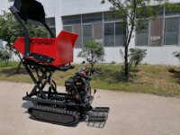 Dumper à chenilles sur roues motrices 4x4 500kg hydraulique petit dumper à chenilles manuel dumper à chenilles multifonctionnel