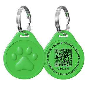 Personalizzabile NFC QR Code rotondo in Silicone Dog ID Badge Tag lavabile impermeabile per animali domestici formazione e comportamento del prodotto - Product Image 1