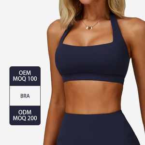 EWX3091-1  Bra Olahraga Wanita 2-Potong Model Halter Cepat Kering dengan Bantalan, Tanpa Punggung, untuk Yoga, Gym, dan Aktivitas Olahraga - Product Image 5