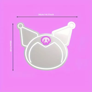 Trending Kuromi Anime Neon Mirror <b>Sign</b> - Customized Dimmable Kawaii Wall Mirror Light for Shop Decoration - Product Image 2