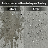 Revêtement imperméable transparent pour murs extérieurs, peinture imperméable transparente, couche imperméable invisible pour façade