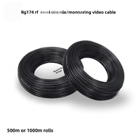 Cable Coaxial RF RG174, Conductor de Cobre, Línea de Señal de Alta Frecuencia, Blindaje, 50 ohmios, BNC, Cable de un Solo Núcleo para Cámara IP HD