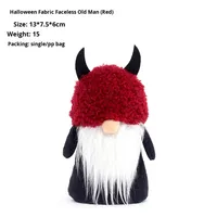 Adorables Ornements en Peluche Gnome Sans Visage pour Halloween, Ensemble Gnome Chat Noir Citrouille Diable pour Décoration de Table à Domicile