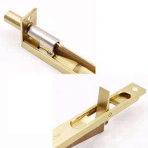 Neueste hochwertige versteckte Kupfer Material Flush Bolt Latch Türschloss Hersteller Security Guard Schieben Sie in Tower Türschloss - Product Image 2