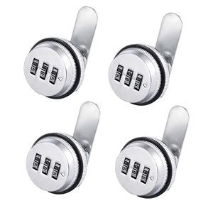 Serrure <span class=keywords><strong>de</strong></span> boîte à outils en gros, en alliage <span class=keywords><strong>de</strong></span> zinc et fonte, à code mécanique, 3 chiffres, combinaison modifiable, serrure à came pour armoire - Product Image 1