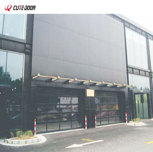 باب مرآب علوي صناعي من زجاج مقطعي تلقائي قابل للتخصيص للمصانع الكيميائية التجارية ميزة مقاومة للماء - Product Image 6