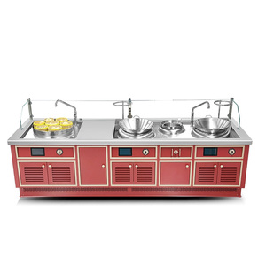 YOUQI îlot central commercial en acier inoxydable de qualité 304 25kw haute puissance réglable en <span class=keywords><strong>hauteur</strong></span> petit <span class=keywords><strong>four</strong></span> combiné pour sautés 1 - Product Image 1