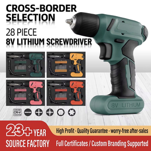 8V Lithium Cordless Drill Driver Kit With Bits <b>Set</b> For Home Maintenance - Product Image 5