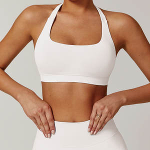 Quick Dry Women Sexy <strong>Sports</strong> Fitness Cropped Tops Custom Logo Gym Training Wear Ladies Workout Yoga <strong>Bra</strong> - Product Image 1
