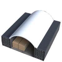 Abri de stockage industriel en PVC à structure simple, type dôme, pour protection solaire, 80 pieds x 80 pieds, pour conteneurs et garages