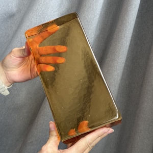 Bloques de Vidrio Sólido de Color Ámbar para Decoración, Ladrillos de Cristal Pigmentados para Paredes Divisorias de Vestíbulos de Hotel - Product Image 5