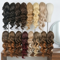 Extensions de cheveux synthétiques queue de cheval à clipser avec cordon de serrage en fibre Futura résistante à la chaleur, faible MOQ, Julianna