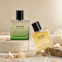 Flacon de parfum carré en verre vide de luxe avec capuchon magnétique, 50 ml et 100 ml, pour fabrication sur mesure en gros par Anding