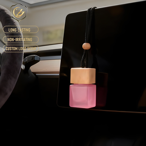 <span class=keywords><strong>D</strong></span>ésodorisant de voiture en verre écologique moderne OEM 8 ml, parfum grenade, huile essentielle de baies, logo personnalisé, bien-être - Product Image 1