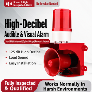 Tunnel Safety Sound and <b>Light</b> Alarm Rotating Alarm Device - Product Image 1
