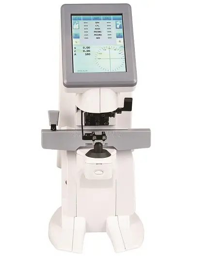 Giá tự động lensometer optometry thiết bị 5.6 inch tụ Màn hình biện pháp phạm vi-40D-+ 25D màu xanh răng