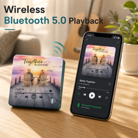Remote Control Magnet Kulkas Musik Bluetooth 128MB Gaya Arab Baru (dapat disesuaikan) Pemutar Audio Musik Foto Pribadi