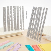 Matrices de découpe en métal pour motifs floraux et bordures en dentelle, matrices de découpe pour scrapbooking, pour la création de cartes et la décoration artisanale