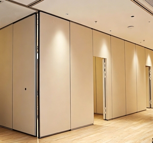 <span class=keywords><strong>Cloison</strong></span> Murale Amovible en Bois Insonorisée <span class=keywords><strong>de</strong></span> Couleur Crème, Porte Pliante Coulissante pour Salle <span class=keywords><strong>de</strong></span> Banquet et Salle à Manger - Product Image 2