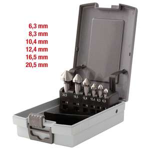 KS TOOLS HSS Co 5 Jeu de cônes et d'ébavureurs, dans coffret plastique 6 pcs - Product Image 2