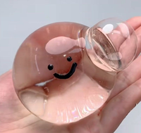 Balle anti-stress à bulles pour l'acné, jouet sensoriel à remontée lente, balle à eau à presser doucement pour adultes et enfants